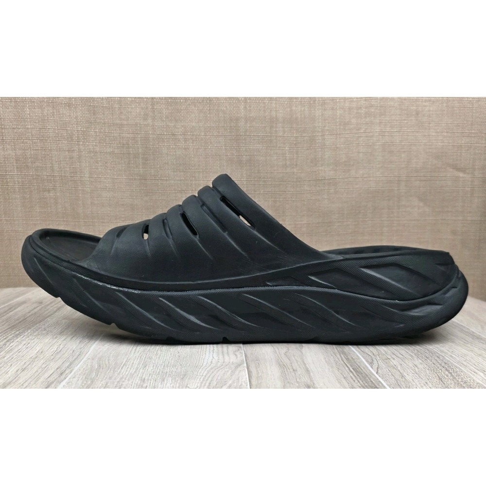 Hoka One One Ora Recovery Slip On Slide Sandals Black Mens Size 13 Gym Work Out - Picture 2 of 10